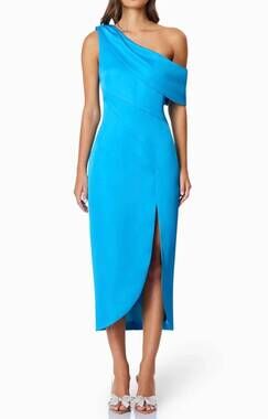 NEW ELLIATT alice midi dress in aqua